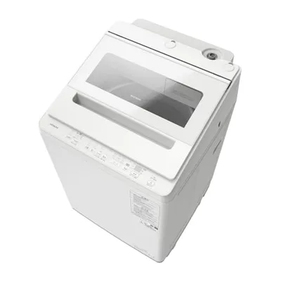 日立 全自動洗濯機 洗濯8kg ホワイト ビートウォッシュ BW-V80M W 本体幅57cm つけおきプラス 大流量 ナイアガラ ビート洗浄