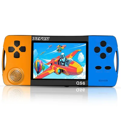 6-12歳向け ポータブルゲーム機 216種の16ビット知育ゲーム内蔵 3.5インチ画面 WiFi不要 即遊び可能 充電式リチウム電池 4-6時間連続プレイ パズル/数学/冒険/スポーツ/レース/早教手脳協調力向上 子供向けプレゼントに最適 屋内屋外兼用 日本語取扱説明書付き(オレンジ)