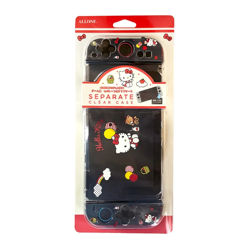 アローン(Allone) ゲーム用セパレート型クリアケースサンリオキャラクターズ2 ハローキティ 12×2×28cm Switch2対応 簡単取り付け 傷や汚れから保護 サンリオ かわいい 付けたまま充電可能 高い透明度 推しキャラ ALG-NS2SCKT