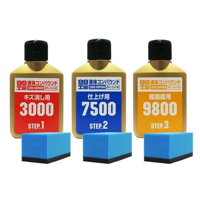 ソフト99(SOFT99) 99工房 補修用品 ECO 液体コンパウンドトライアルセット 環境へ配慮した紙製パッケージ採用 塗装面のキズ消し 仕上げ 鏡面仕上げ用 専用スポンジ 79200