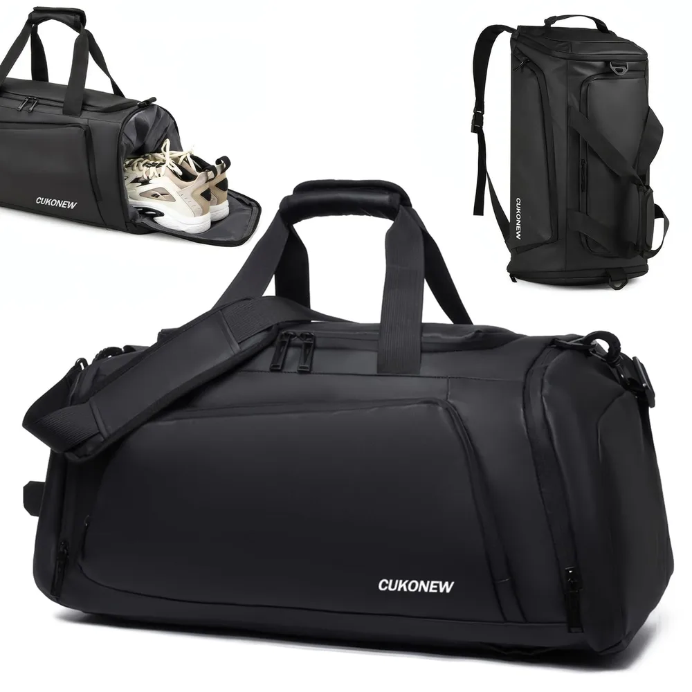 ボストンバッグ 40L 大容量 5WAY 【リュックにもなる】 旅行バッグ 防水 軽量 キャリーオン 機内持ち込み シューズ収納 ゴルフ 修学旅行 1泊2日 2泊3日 3泊4日 出張 ジム メンズ レディース ダッフルバッグ