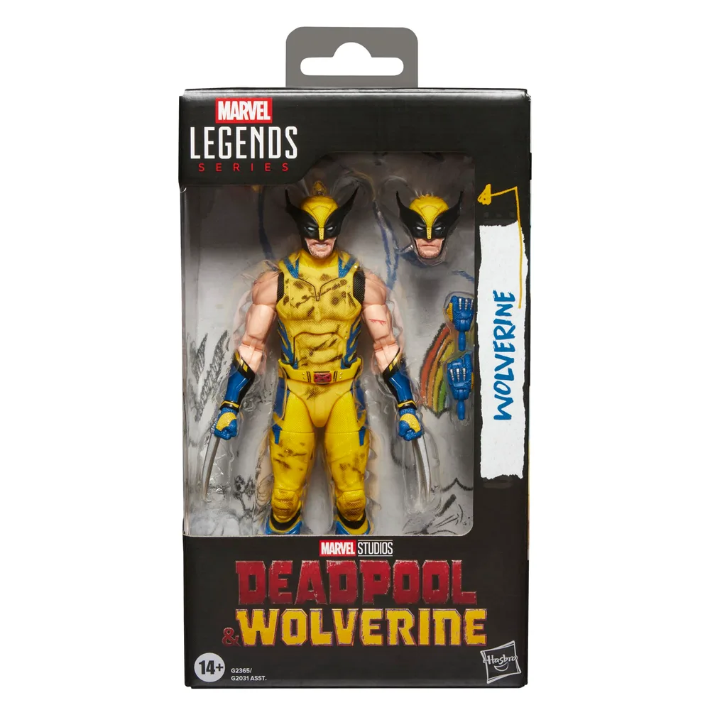 ハズブロ(Hasbro)MARVEL マーベルレジェンド・シリーズ ウルヴァリン、 マーベルスタジオ デッドプール&ウルヴァリン(バトルダメージスーツ) コレクション用 15 cm アクションフィギュア G2365 正規品 | マーベル レジェンド デッドプール & ウルヴァリン 6インチ アクションフィギュア ウェーブ 3 - イエロー スーツ ウルヴァリン