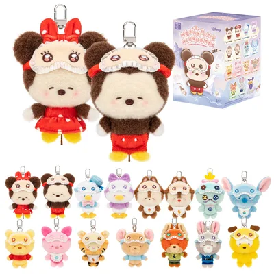 TOP TOY ディズニー(Disney) ミッキーファミリー「眠そう目」ぬいぐるみ シリーズ 【1ピース】 ガチャガチャ ブラインド ボックス | フィギュア プラモデル プレミアム おもちゃ ズートピア スティッチ キャラクター 誕生日プレゼント