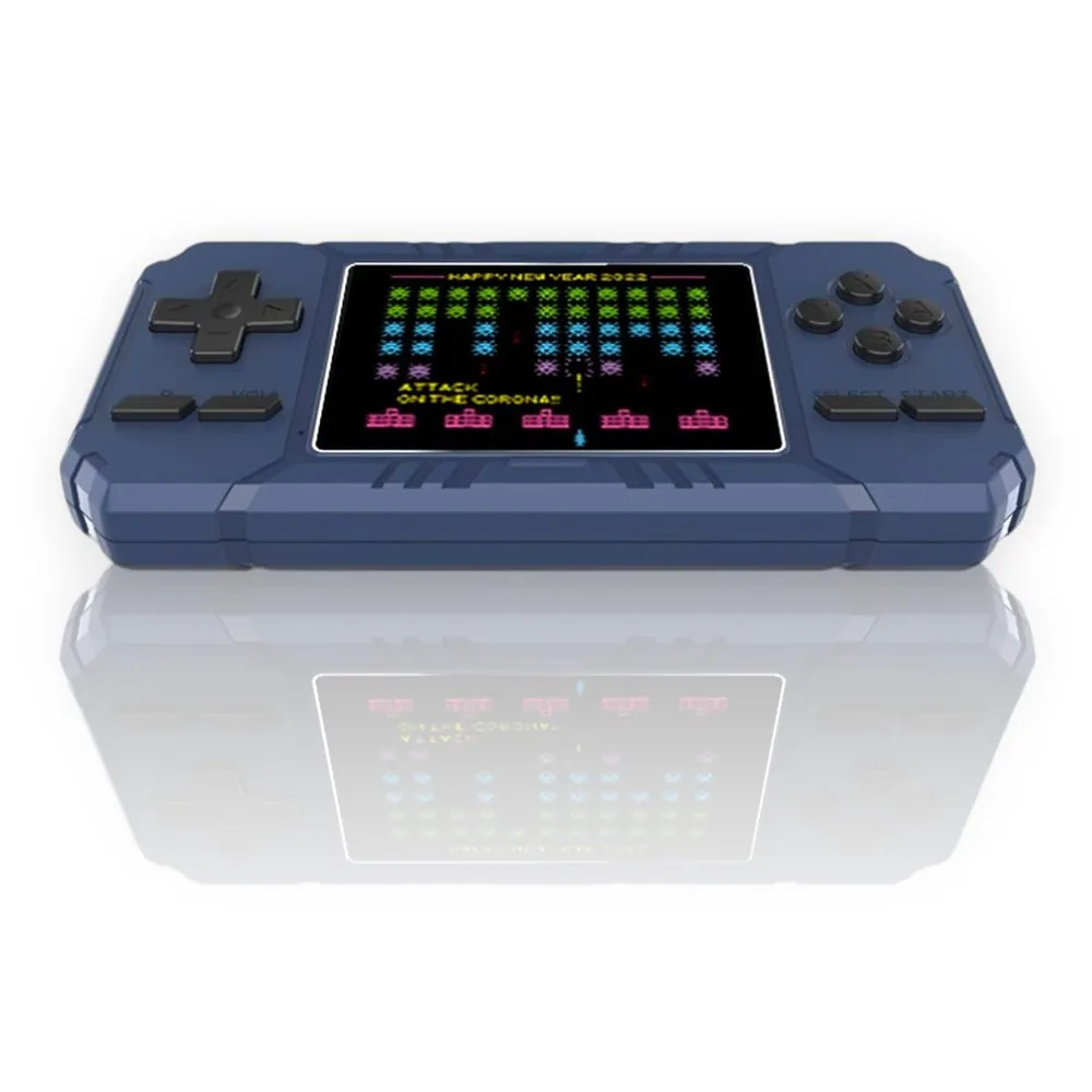 Grigioy【500のゲームが遊べる】 ミクロ型 ゲームBOX 携帯 ゲーム機 互換機 本体 レトロゲーム 500種類内蔵 (ネイビー)