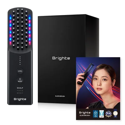 【佐々木希アンバサダー】 Brighte ブライト ELEKI BRUSH+ エレキブラシ 美顔器 EMS RF LED搭載 リフトアップ 公式パンフレット付 【Amazon.co.jp限定】