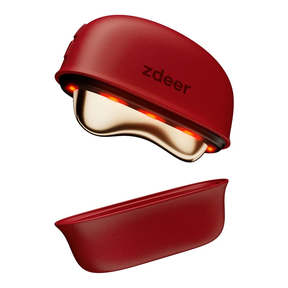 ZDEER カッサ 美顔器 リフトアップ 電動かっさプレート 真鍮 赤色光 近赤外光 温感 振動 3段階 TypeC充電 顔首全身ケア 母親 恋人 誕生日プレゼント