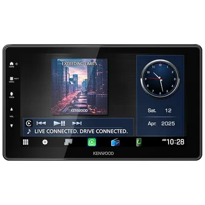 ケンウッド(Kenwood) ディスプレイオーディオ 9インチフローティングモデル 3D角度調整可 DMX7509XS ワイヤレス接続「Apple CarPlay」「Android Auto」対応 静電タッチパネル搭載 ステリモ対応ワイヤレスミラーリング