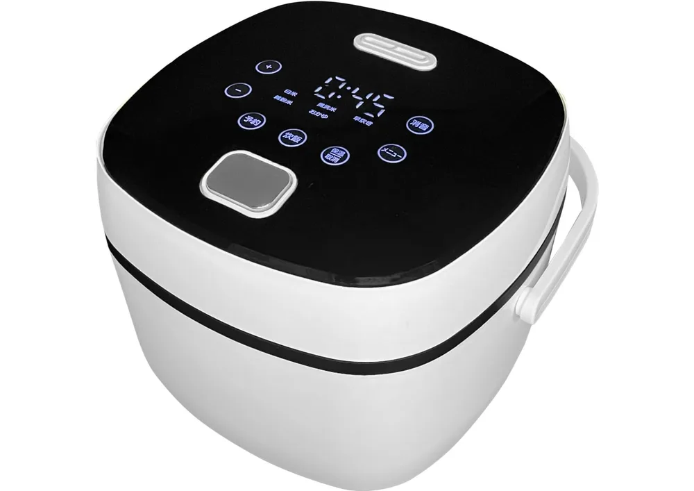 炊飯器 3合 一人暮らし マイコン式 予約機能 24時間保温 5種類炊き分け 白米/無洗米/早炊き/雑穀米/おかゆ 株式会社simunii(シムニー) | シンプルに炊ければ十分な方に, 必要十分な機能, 3合炊き, 一人用炊飯器, ブザー音オフ可能, 予約可能, 24時間保温可能, KRC-33WH