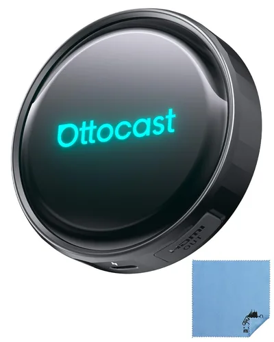【正規モデル】OTTOCAST P3 Pro オットキャスト P3 PRO OttoAiBox AI音声制御 カープレイドングル CarPlay/AndroidAutoをワイヤレス化 無線化 android 13.0モデル HDMI出力端子搭載 (クロスセット(単品))