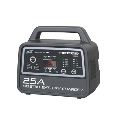 BAL(大橋産業) バッテリー 充電器 12V 24V 25A 軽自動車 普通乗用車 RV SUV トラック 農耕機器 No.2738