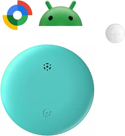 エアタグ android 紛失防止タグ Google の「デバイスを探す」に対応(Android端末のみ-9.0以上のシステム) 小型 gps アンドロイド対応 忘れ物防止 車両追跡/盗難対策/財布忘れ物防止 タグ 追跡タグ 超軽量 高齢者に良い/スマホ/カバン/キー/荷物/電池交換可能 日本語説明書付き(スカイブルー)