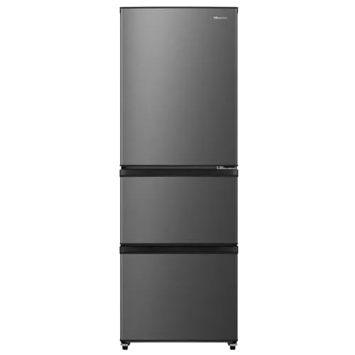 ハイセンス 冷蔵庫 幅59.9cm 358L 自動霜取り セレクトチルド室 脱臭機能付き 静音20dB 右開き 3ドア 大容量 HR-K350LS スペースグレイ