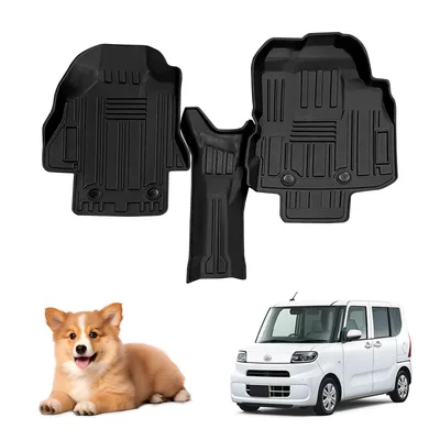 適合対応ダイハツ タント/タントカスタム LA650S/660Sフロアマット1列目ト専用R1.7-R4.9 3D立体構造TANTO/TANTO CUSTOM アクセサリー TPE材質 純正交換 防水 耐摩擦 耐汚れ 滑り防止 保護パーツ カー用品ブラック