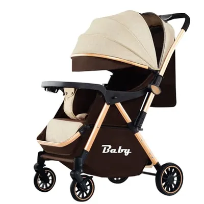ベビーカー A型/B型 軽量 コンパクト baby car baby stroller ベビーカー 新生児 折りたたみ リクライニング 36か月まで F3(カーキ)