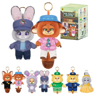TOP TOY ディズニー(Disney) ズートピア2「新たなる旅立ち」ぬいぐるみ シリーズ【1ピース】ガチャガチャ ブラインド ボックス | フィギュア プラモデル プレミアム おもちゃ ズートピア 誕生日プレゼント Zootopia キャラクター コレクター向け