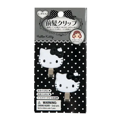 サンリオ(SANRIO) 前髪クリップ ミニ ハローキティ ブラック ヘア小物 635472