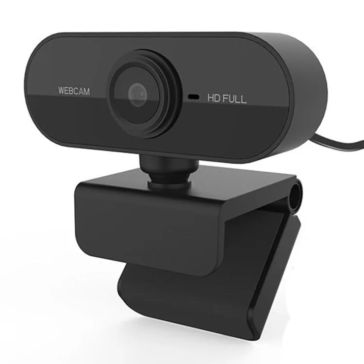 WEBカメラ Full HD 1080p 200万画素 広角95° 小型 クリップ/スタンド式 固定フォーカスレンズ HD光補正機能付き ウェブカメラ マイク内蔵 ビデオ会議/授業用 WEBカメラ, Windows 11/10/8/7、Mac OS、AndroidおよびLinux, Teams, Zoom, Skype,Lineなど対応可 (小型・固定フォーカス)