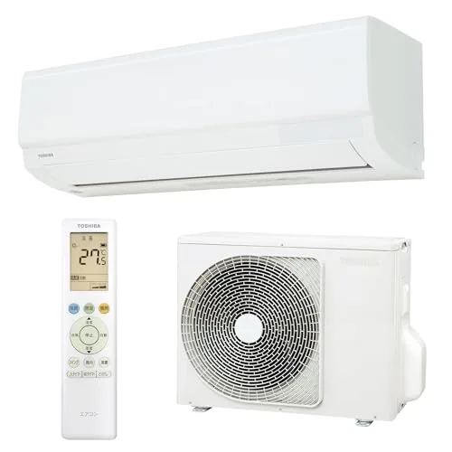 TOSHIBA(東芝) ルームエアコン 6畳用 RAS-V221TE(W) 2.2kW 2026年モデル 無線LAN内蔵 スマホ操作対応