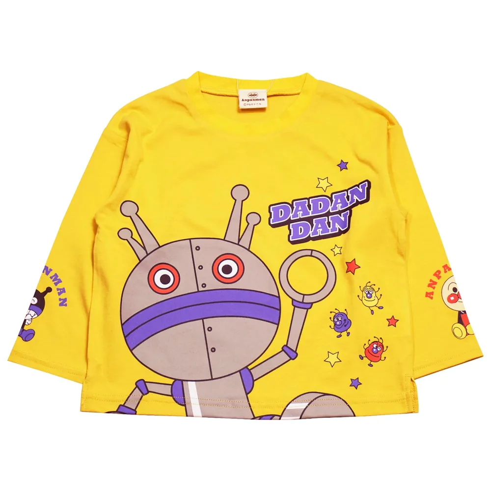 【本体綿100%】2026年 秋冬 アンパンマンベビー 天竺 だだんだんデザイン 長袖Tシャツ