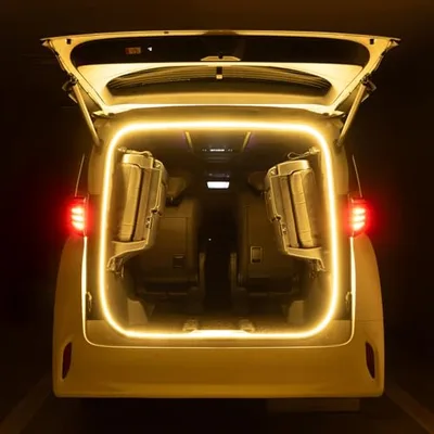 セイワ(SEIWA) 車内用品 LED テープライト トランク用 アンビエント イルミ F362 取り付け簡単 ロング ライト 5.5m カット可能 1本入り 接着不要 ウォームホワイト 開閉と連動 輝度調整 DC12V カー用品