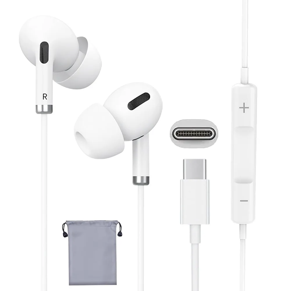 イヤホン タイプC 有線【2026新版・HiFi音質強化】USB-Cイヤホン マイク付き クリア通話 音量調整 重低音 ノイズ低減 カナル型 軽量 人間工学 絡みにくい リモコン付き 防水 遅延なし ゲーム/音楽/通話/通勤 iPhone17/16/15 Android Galaxy Xperia Pixel iPad対応