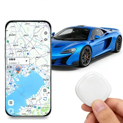 【2026最新リアルタイム追跡】GPS発信機 gps 小型 バレない 車探す 磁気吸引 全球GPS測位 月額不要 紛失防止タグ 車 浮気調査 iOS&Android対応 GPS追跡 トラッカー ハンディGPS 車追グローバル位置確認 通信距離無制限 マグネット付属 (ホワイト・四角形)
