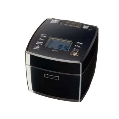 【WEB限定】 三菱電機 炊飯器 IH 5.5合 備長炭炭炊釜 NJ-VP10GA-B MITSUBISHI 黒曜 | 粒立つもちあま, 銘柄芳潤炊き, 低温調理, お手入れ2点