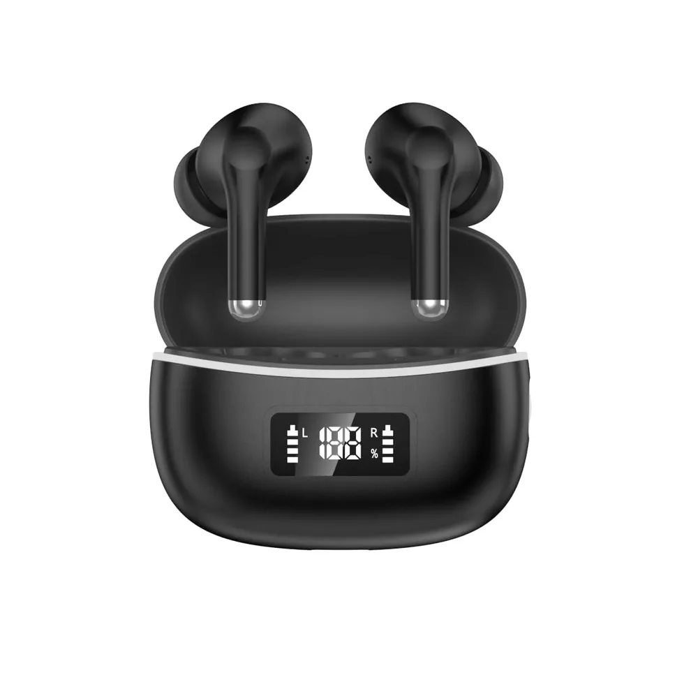 ワイヤレスイヤホン Bluetoothイヤホン 4つのシリコンマイク搭載 AIスマート ENC通話 最大60時間再生 Bluetooth6.0 ERD | 2026年最新 ブルートゥースイヤホン 全音域HI-FI音質 低遅延 接続瞬時 WEB会議/運動/ゲーム/テレワーク/通学/通勤/スポーツ/音楽用 iPhone/Android対応