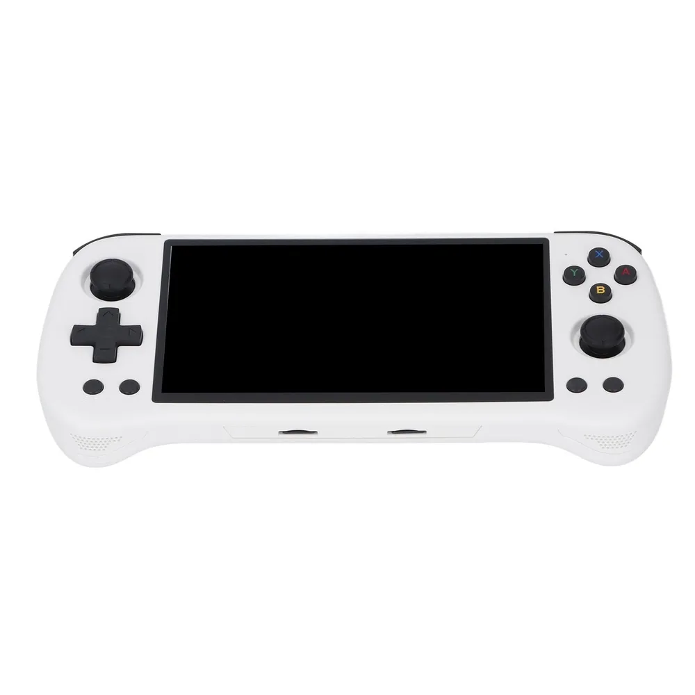 5.5インチ レトロポータブルゲーム機, 30+エミュレーター内蔵 | 4000mAhで新幹線移動も充実, ABS軽量でバッグにすっきり収納, 鮮明IPS広視野角, マルチエミュレータで名作を一台に, ソファや旅行先で快適プレイ