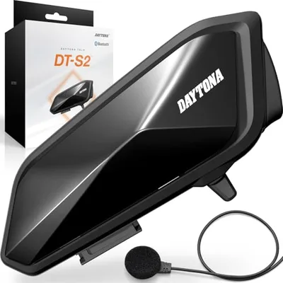 デイトナ(Daytona) バイク インカム 15時間連続使用 スマホ通話対応 防水 Bluetooth5.1 ワイヤーマイク付属 DT-S2(DTエスツー) 1台 25050