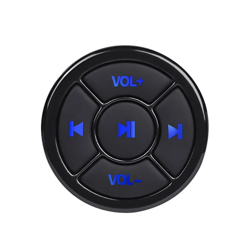 Walmeck 電話用ワイヤレスメディアボタンリモコンBT5.0ステアリングホイールミトローラーで簡単に操作できます (マウントなし)