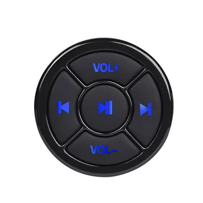 Walmeck 電話用ワイヤレスメディアボタンリモコンBT5.0ステアリングホイールミトローラーで簡単に操作できます (マウントなし)