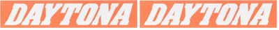 デイトナ(Daytona) バイク ステッカー ブランドロゴ DAYTONA 角型 80×16mm オレンジ/白文字 21262 (× 2)
