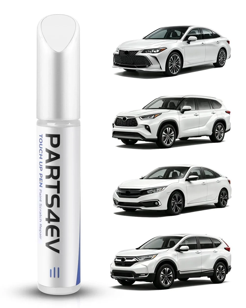 タッチアップペイント パールホワイト 12ml 防水・UVカット・色あせしない 車体用 傷隠し 簡単塗り 自動車外装補修