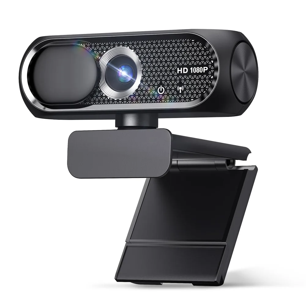 Webカメラ 1080P フルHD マイク内蔵 ノイズキャンセリング プライバシーカバー付属 広角レンズ 自動光補正 USB接続 パソコン用 テレワーク WEB会議 Zoom/Skype/Teams対応 日本語説明書付属