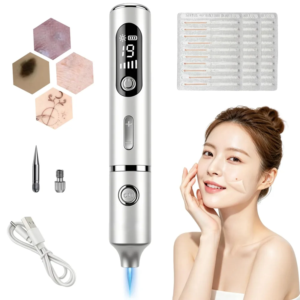 【最強モデル 家庭用 美顔器】次世代 19段階レベル調整 青白2色LEDブルーライト デジタル表示 USB充電 携帯型自宅エステ 操作簡単 男女兼用 | LED 搭載美顔器 ご家族でシェアしてご利用可能 贈り物に最適