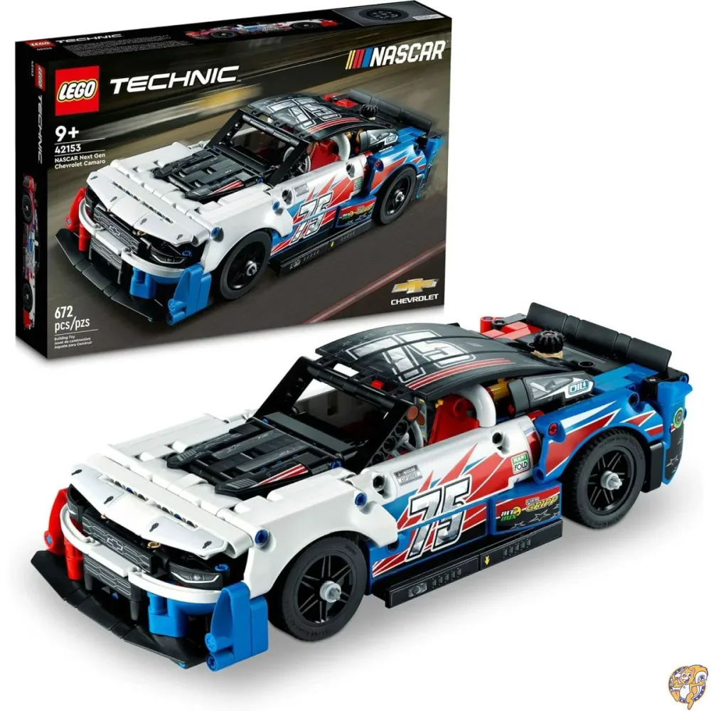 【最大2000円クーポン】LEGO Technic NASCAR 次世代シボレー カマロ ZL1 組み立てセット 42153 - 本格的にデザインされたモデルカーとおもちゃのレーシングカーキット 収集品 レースカーディスプレイ 男の子 女の子 ティーン向け