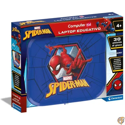 【クーポン配信中】Clementoni マーベル スパイダーマン 16481 ノートパソコン 教育ゲーム 4歳 コンピューターキッズ 電子イタリア語を話すギフト 文字 数字 新しい単語を学ぶための子供用コンピューター