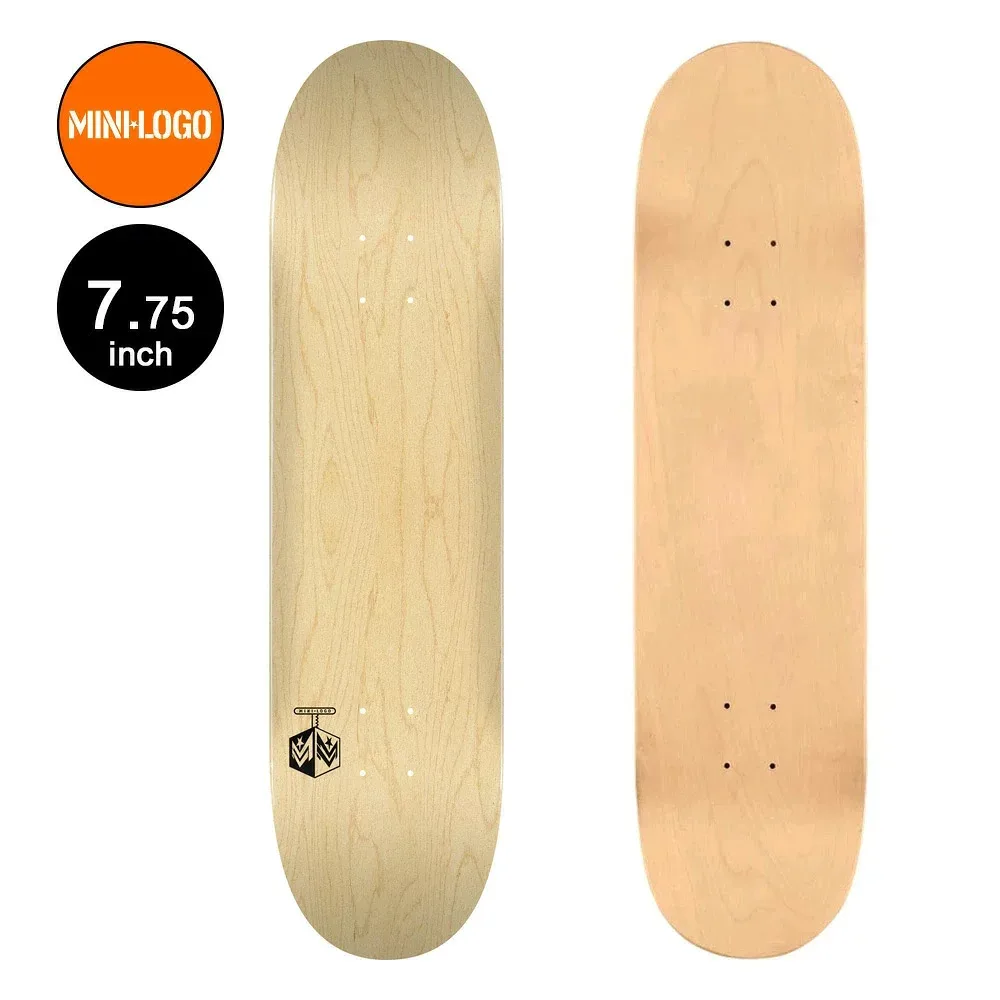 ミニロゴ MINI LOGOスケボー デッキ 7.75 DETONATOR "15" NATURAL DECK SHAPE 291ナチュラル 木目 スケートボード ブランク ストリート sk8 skateboard 板【2512】