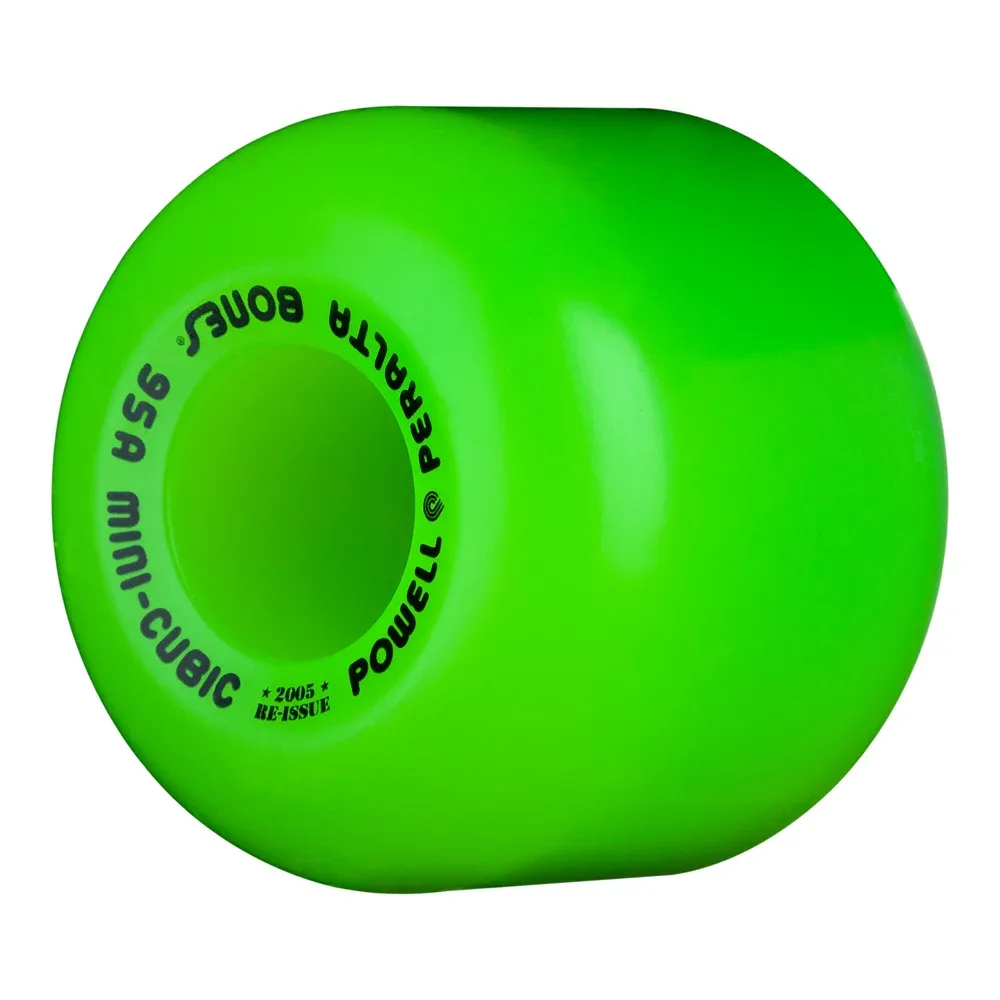 パウエル・ペラルタ POWELL PERALTA64mm MINI-CUBIC 95A WHEELSハードウィール(4個セット) グリーン 復刻 オールドスクール ボウル スケートボード スケボー sk8 skateboard タイヤ ローラー 車輪 トリック スライド グラインド【2306】