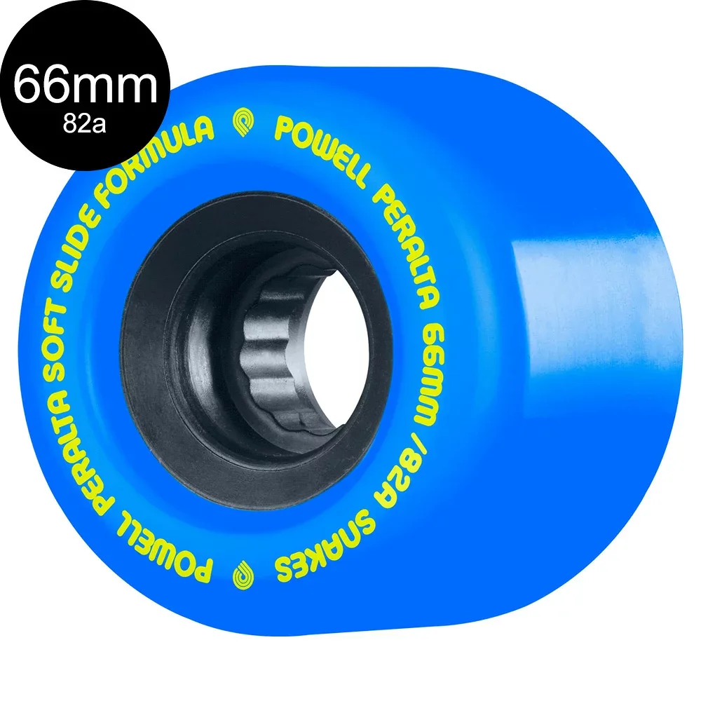 パウエル・ペラルタ POWELL PERALTA66mm SNAKES BLUE 82A WHEELソフトウィール 4個セット ロングボード ダウンヒル オールドスクール スライド スケートボード スケボー sk8 skateboard タイヤ ローラー 車輪 静か 速い【2505】