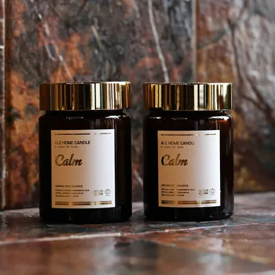 ALeC / アレック /「ALC HOME CANDLE "Calm"」 アロマキャンドル / インテリア / オブジェ / 置物 / キャンドル / ロウソク / アロマ / ムスク / ウッド