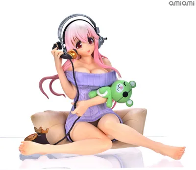 Super Sonico Sonico-chan Seikatsu Micchaku Shuzai Special Figure -Oshaberi Time- (Game-prize)