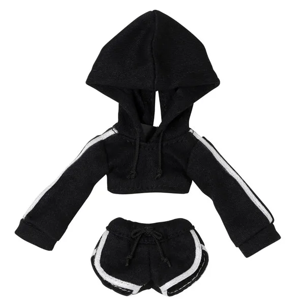 1/12 Sporty Hoodie set Black (DOLL ACCESSORY)