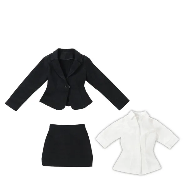 1/6 Q'z Tight Mini Suit set Black x White (DOLL ACCESSORY)