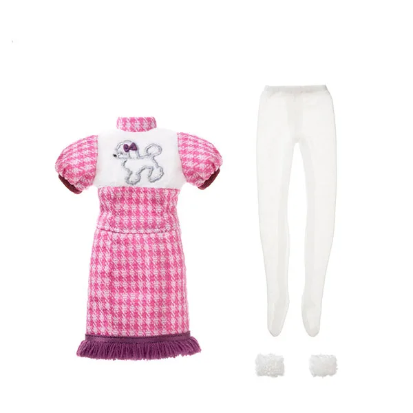 BonBons Cool Poodle Mini One-piece Dress Set Cassis (DOLL ACCESSORY)