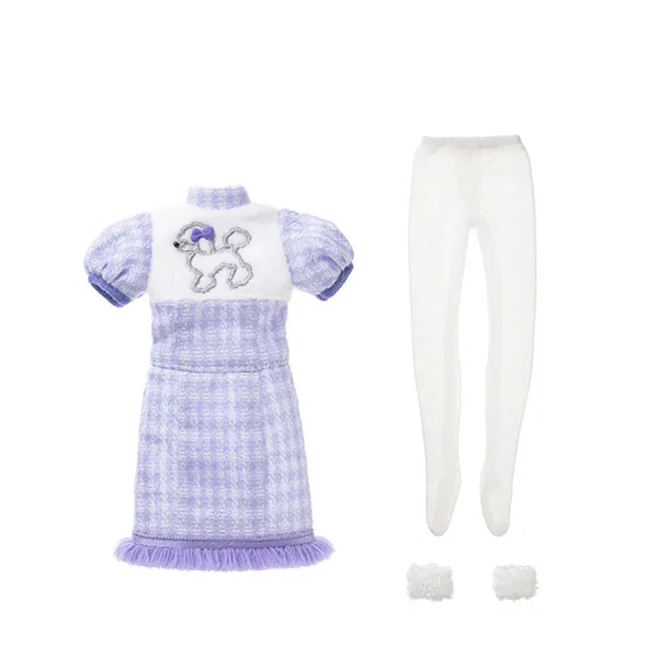 BonBons Cool Poodle Mini One-piece Dress Set Ice Lavender (DOLL ACCESSORY)