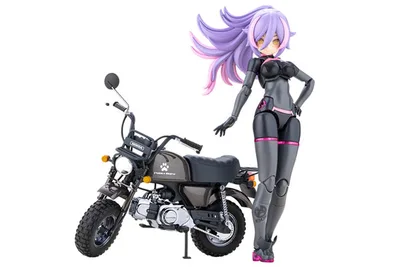 Megami Device PUNI*MOFU RACING LANG with Honda Z50J Gorilla Plastic Model
