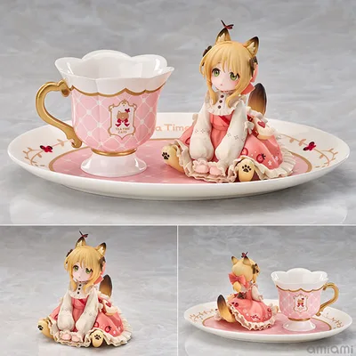 DLC Series "Tea Time Cats" "Orange Cat" Complete Figure