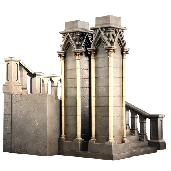 1/12 Gothic Cathedral Stairs Diorama